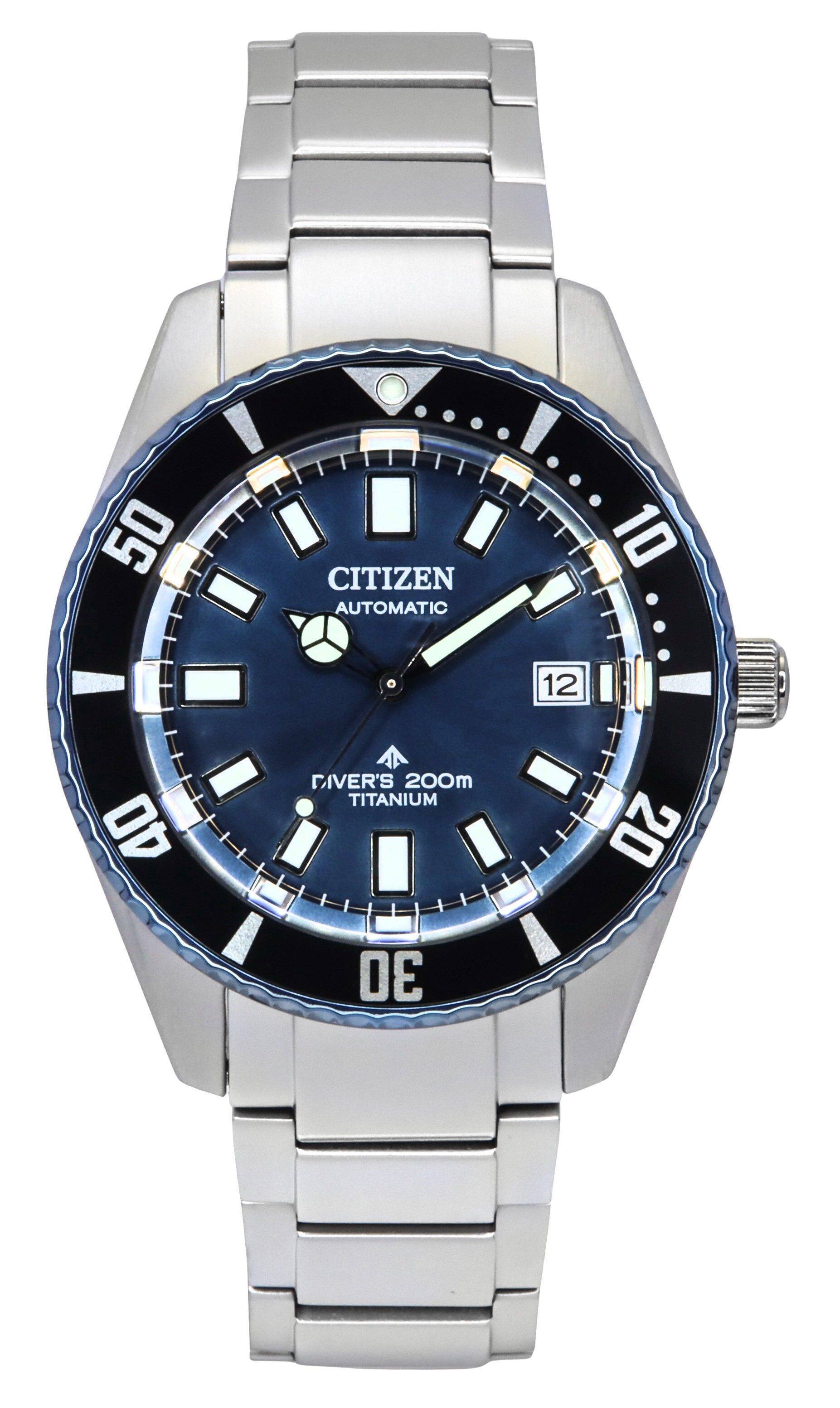 Citizen - Promaster Fujitsubo Anniversary Limited Edition Super Titanium Automatic Diver's NB6026-56L 200M Men's watch - Silver, Blue