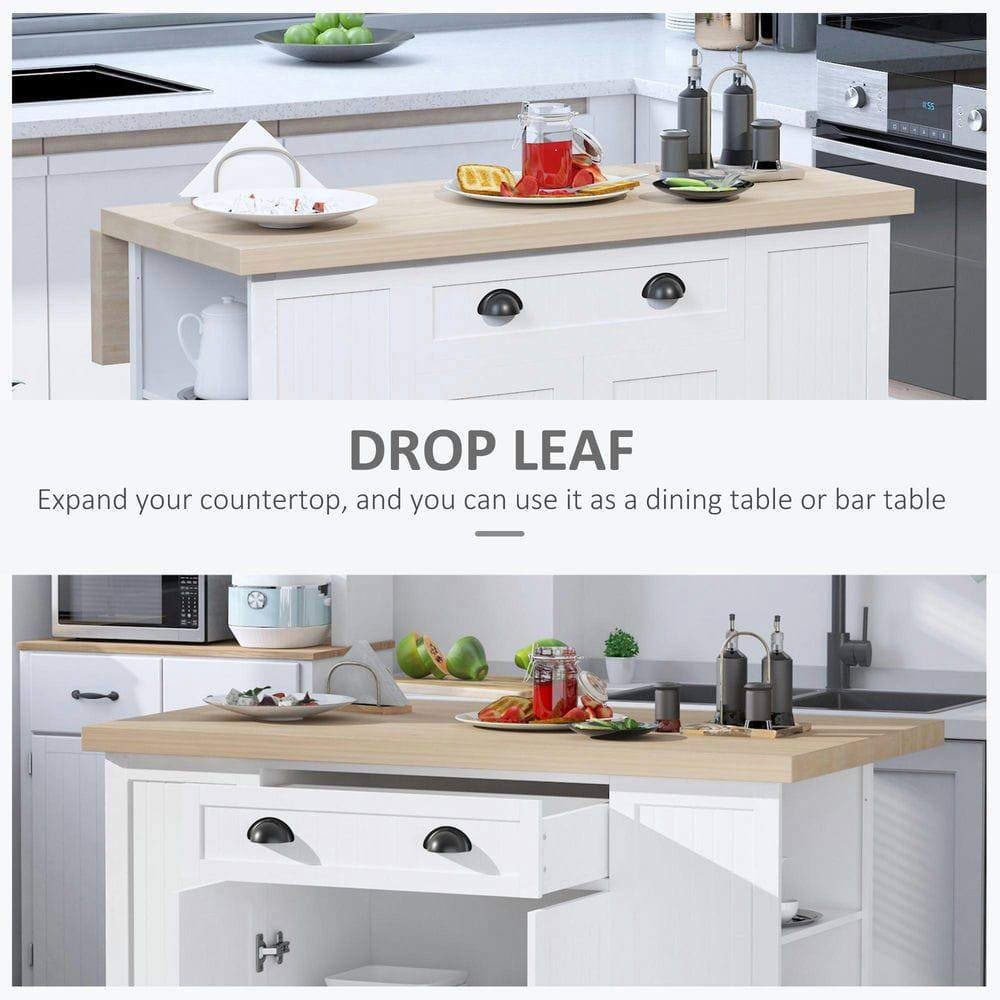 **DROP LEAF**

Expand your countertop, and you can use it as a dining table or bar table