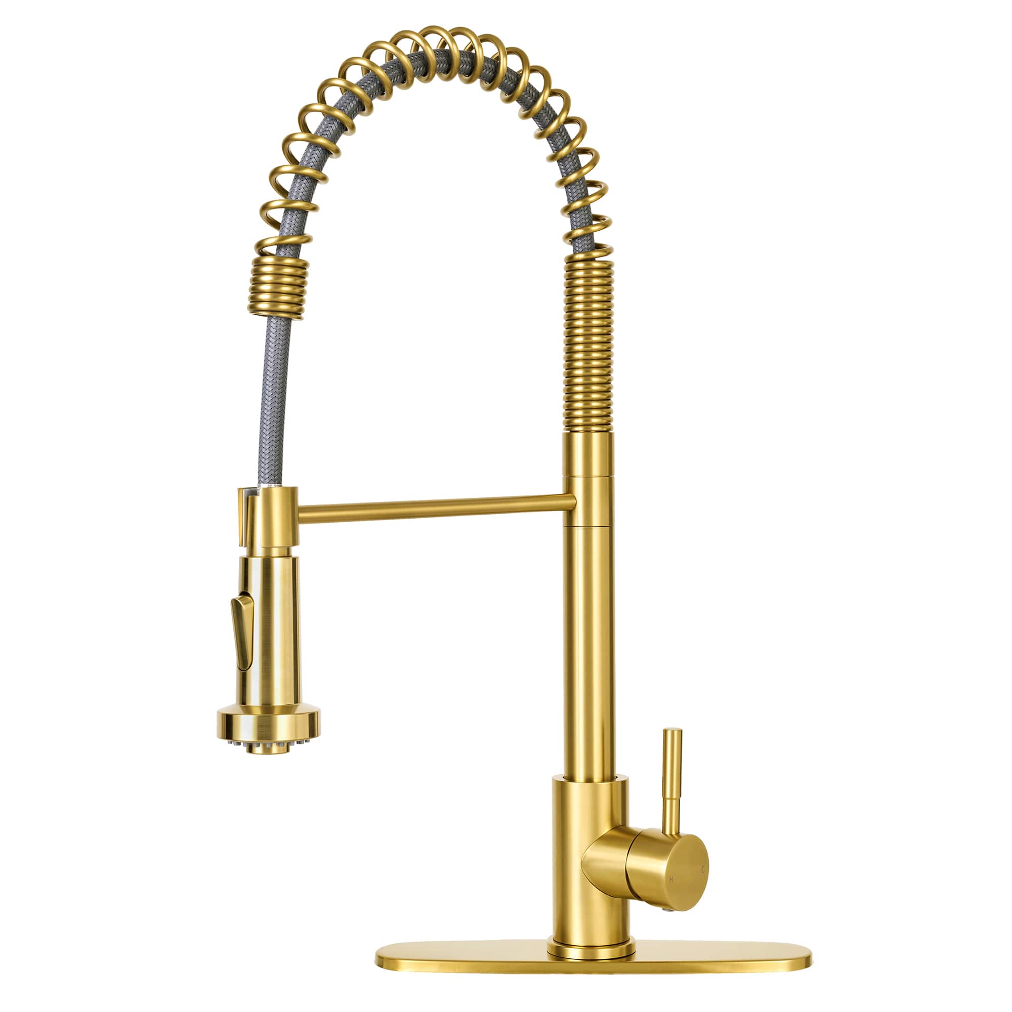 Pre-Rinse Spring Single Handle Stainless Steel Kitchen Faucet with Dual-Function Sprayer price history on PriceWatchPro