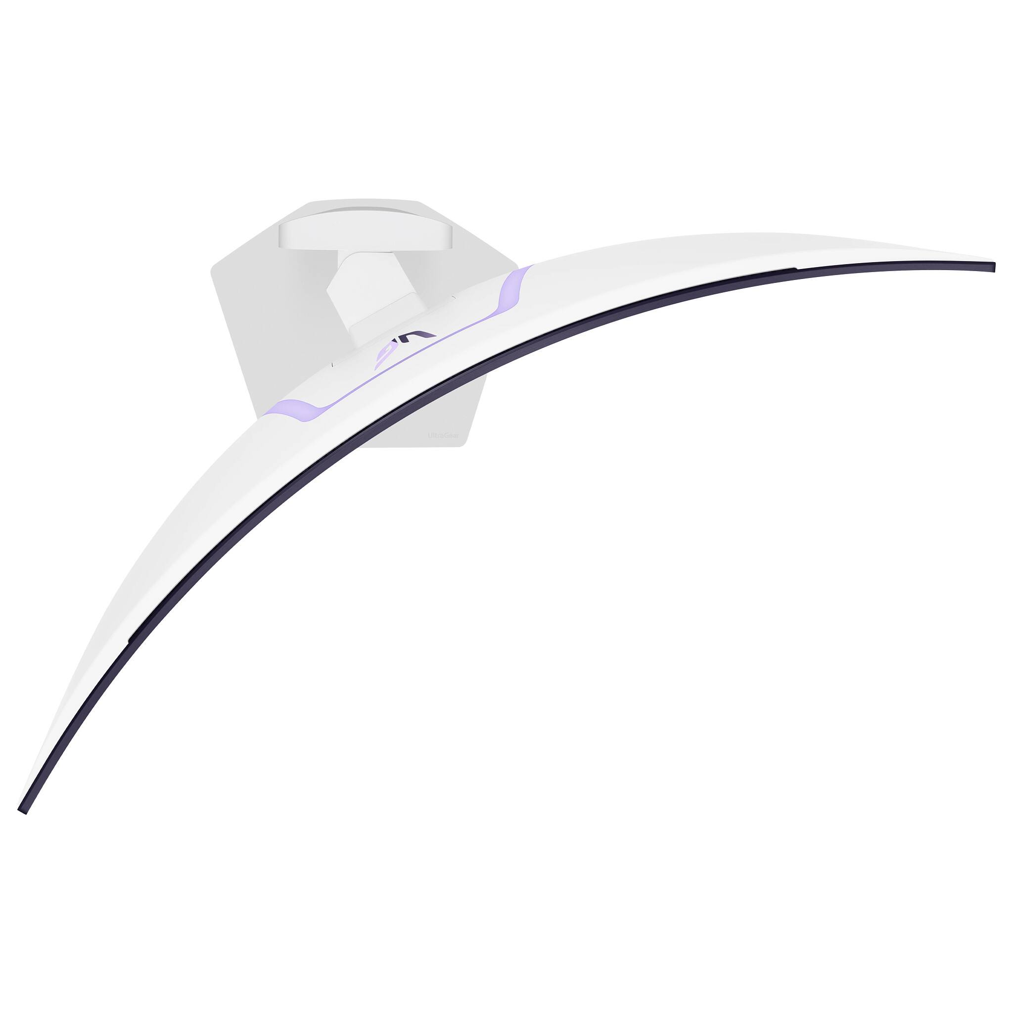 Alt View 15. LG - UltraGear 39" OLED Curved WQHD 240Hz 0.03ms G-Sync/FreeSync Premium Smart Gaming Monitor with DisplayHDR 400 TRUE BLACK - White.