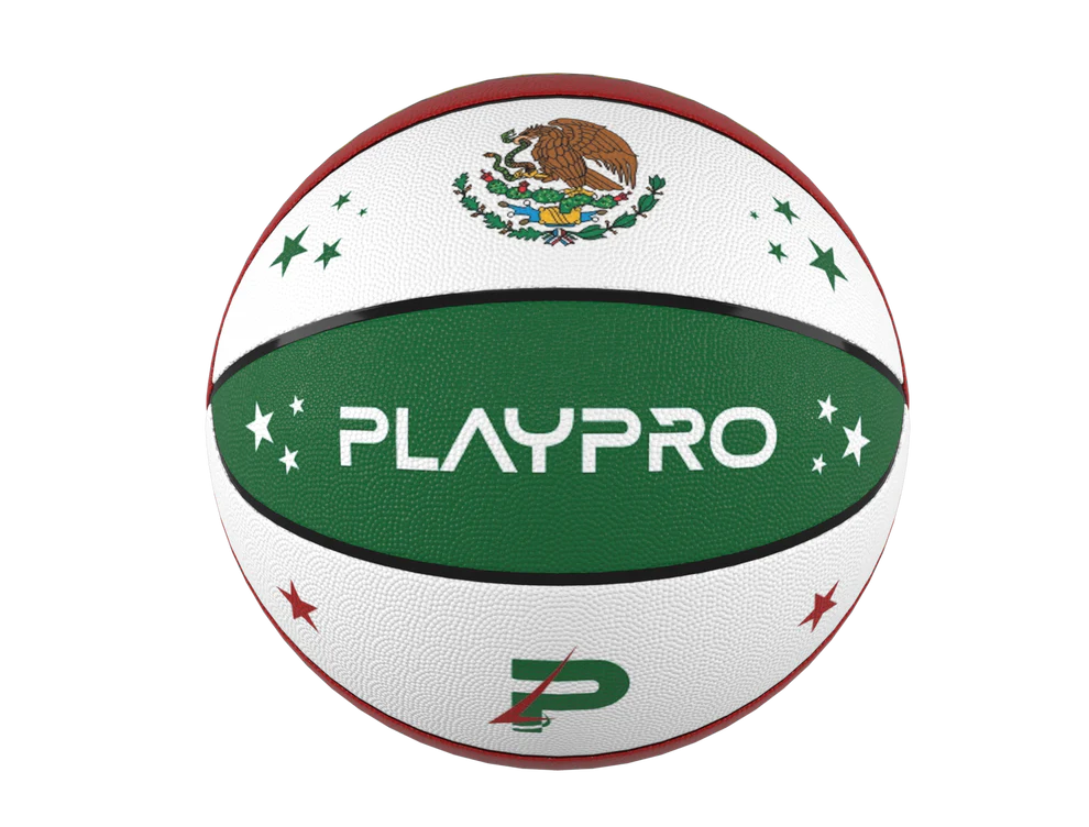 Back. PlayProCo - Premium Rubber Basketball for Kids and Adults - Mexico.