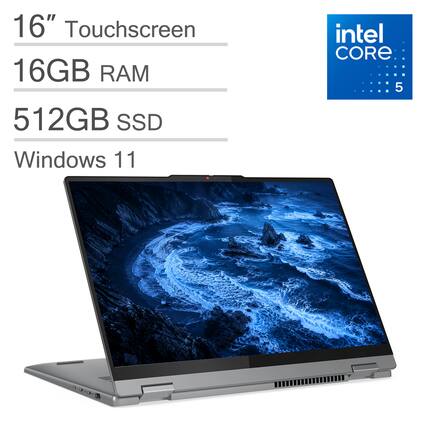 16" Touchscreen
16GB RAM
512GB SSD
Windows 11
Intel Core 5