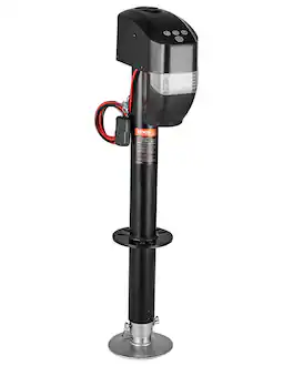 VEVOR - Electric Trailer Jack, 5000 lbs, Heavy Duty RV Electric Power Tongue Jack with 2 Way Connector, Remote Control - Black