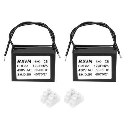RXiN CBB61 12µF±5% 450V AC 50/60Hz SH.D.SO 40/70/21
RXiN CBB61 12µF±5% 450V AC 50/60Hz SH.D.SO 40/70/21
