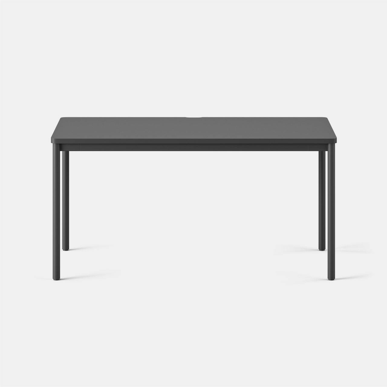 Left. Branch Furniture - Branch 58" Daily Desk – Functional Home Office Desk with Timeless Design, Rounded Corners & Built-in Cable Notch - Charcoal.