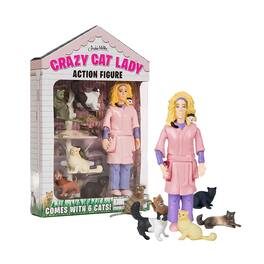 Accoutrements - Crazy Cat Lady 6" Vinyl Action Figure - Multi-Color
