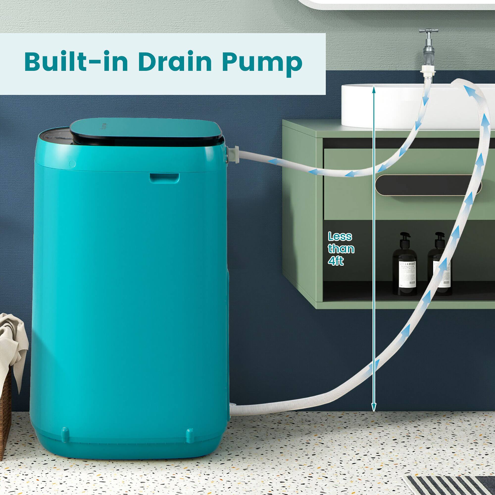 Built-in Drain Pump  
Less than 4ft