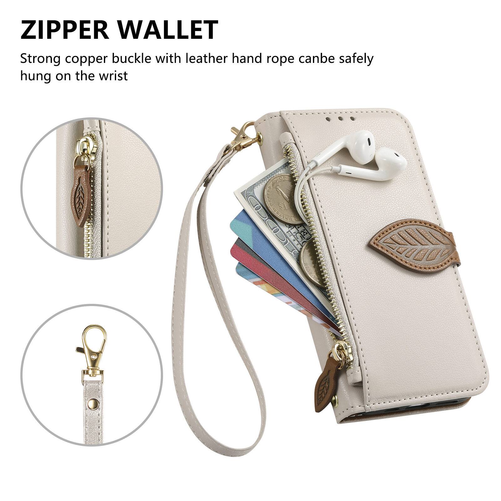 ZIPPER WALLET

Strong copper buckle with leather hand rope can be safely hung on the wrist