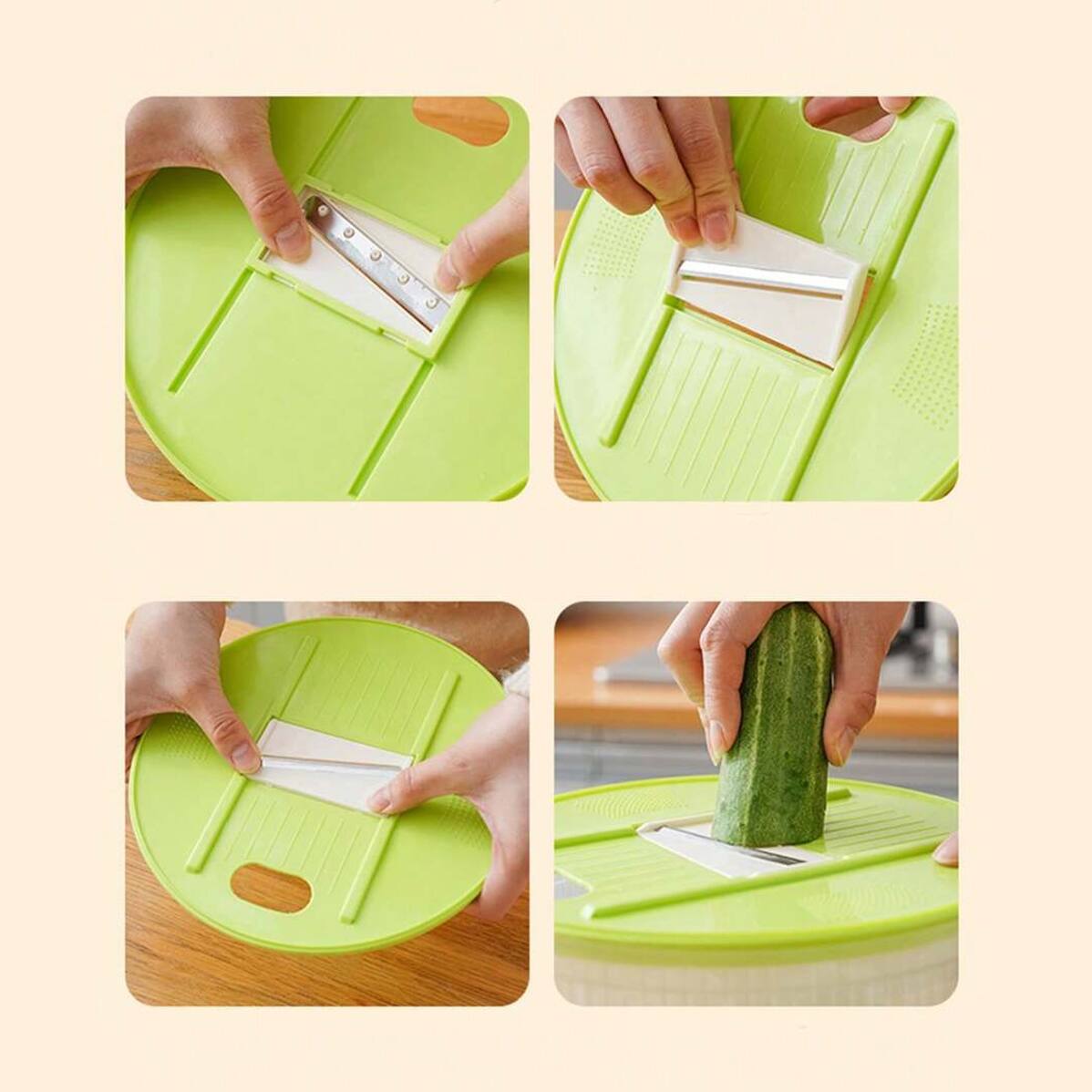 Back. Malletson - 3.8L Salad Vegetable Washer Spinner Compost Prep Spinner - Wash, Drain & Dry Organic Waste Efficiently.