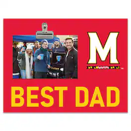 Fan Creations - Maryland Terrapins 8" x 10.5" Briteline Best Dad Clip Frame - Multicolor