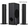 TOPVISION - 120-Watt 4.1-Channel Detachable Soundbar with Wireless Subwoofer and Multiple Audio Input Modes - Black