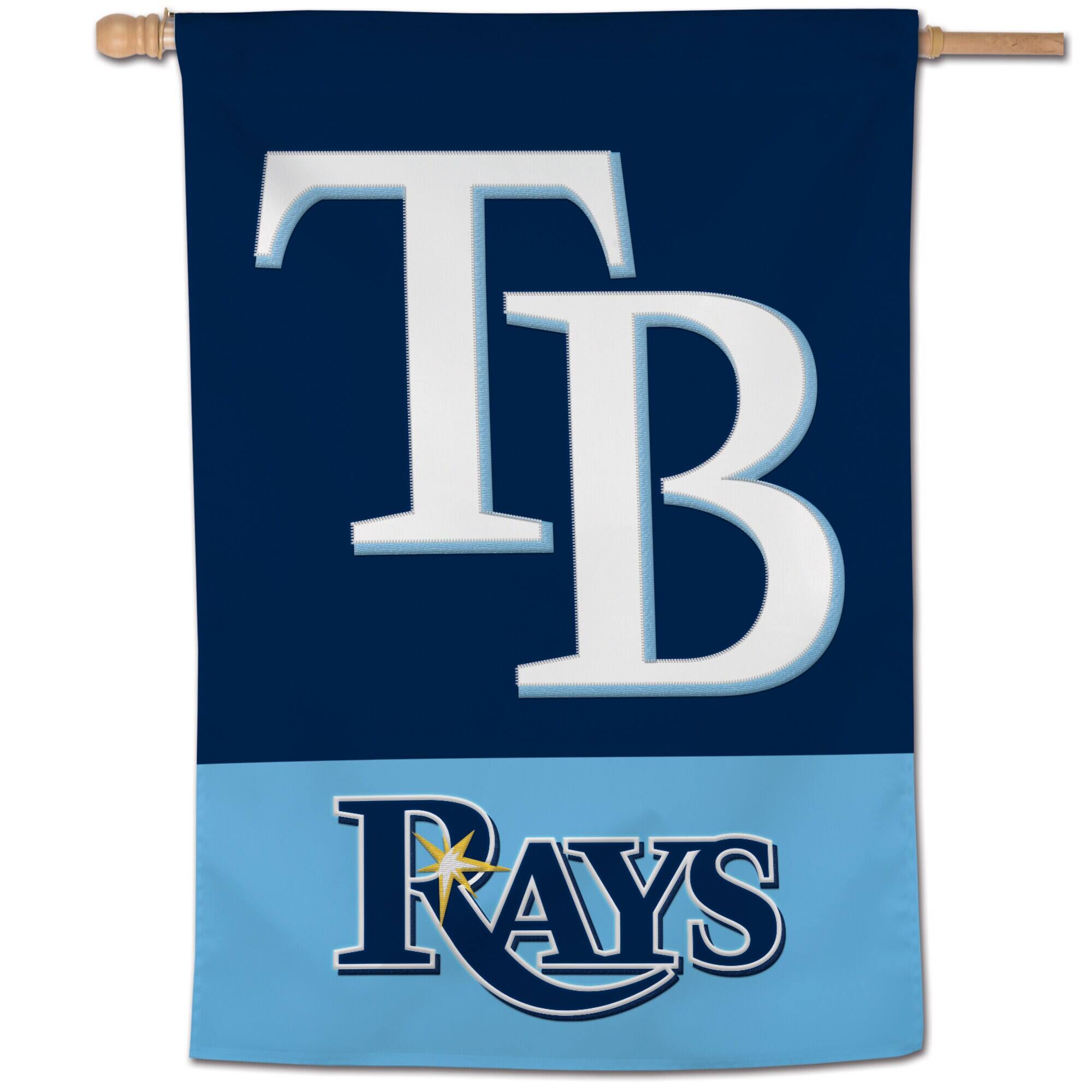 Alt View 1. WinCraft - Tampa Bay Rays 28" x 40" Applique Vertical Banner - Multicolor.