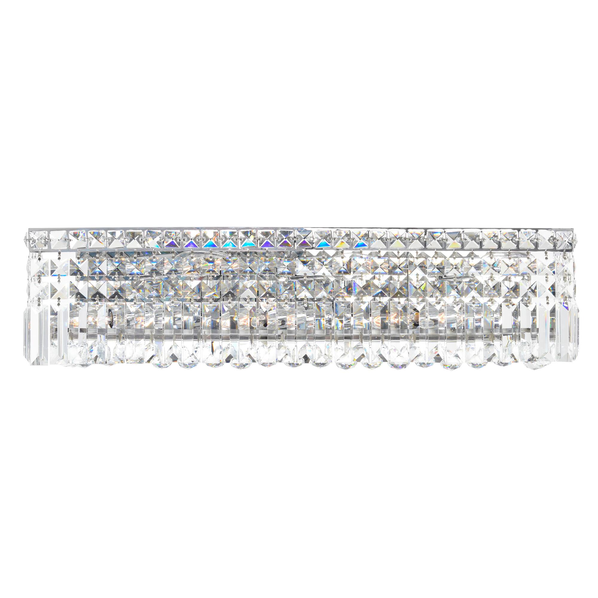 Angle. CWI Lighting - Colosseum 6 Light Vanity Light With Chrome Finish - Chrome.