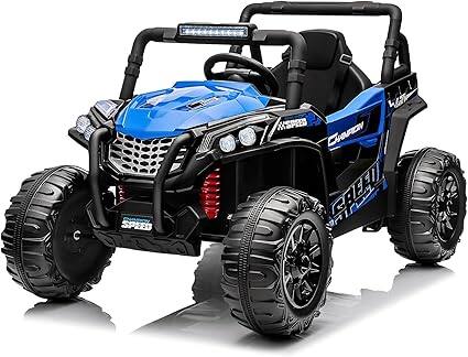 GARVEE - 12V Kids Electric UTV Truck with Remote Control, LED Lights, Music & Spring Suspension - Wide Seat - Blue price history on PriceWatchPro
