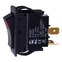 Jandorf - 20 amps Single Pole Rocker Power Tool Switch 1 pk - Black