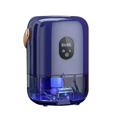 Front. Cluzine - Portable Dehumidifier with Touch Display, 7-Color Light & Auto Shut-Off.