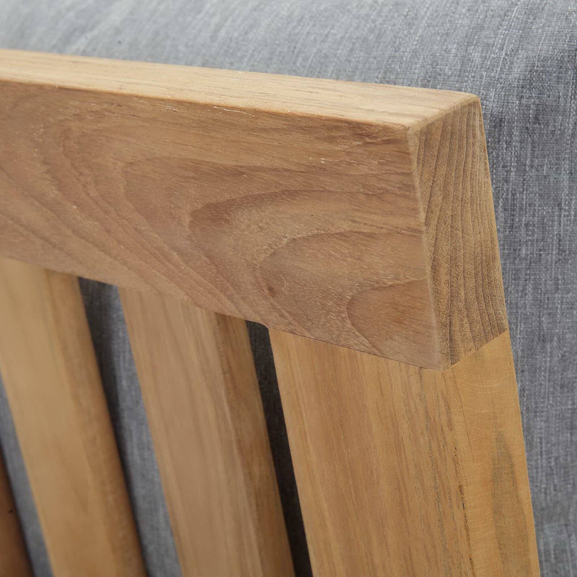 Left. Modway - Marina Outdoor Patio Teak Left-Facing Sofa by Modway - Natural Gray.