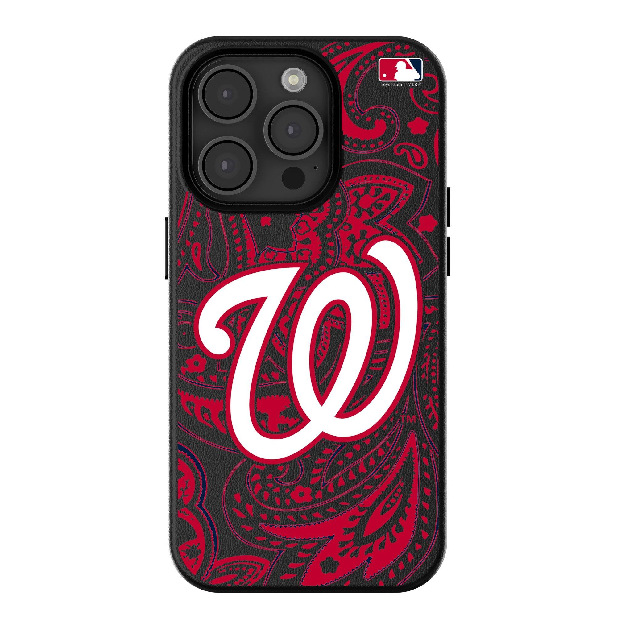 Keyscaper - MLB - Washington Nationals Paisley iPhone Magnetic Bump Case - 16 Pro - Black price history on PriceWatchPro