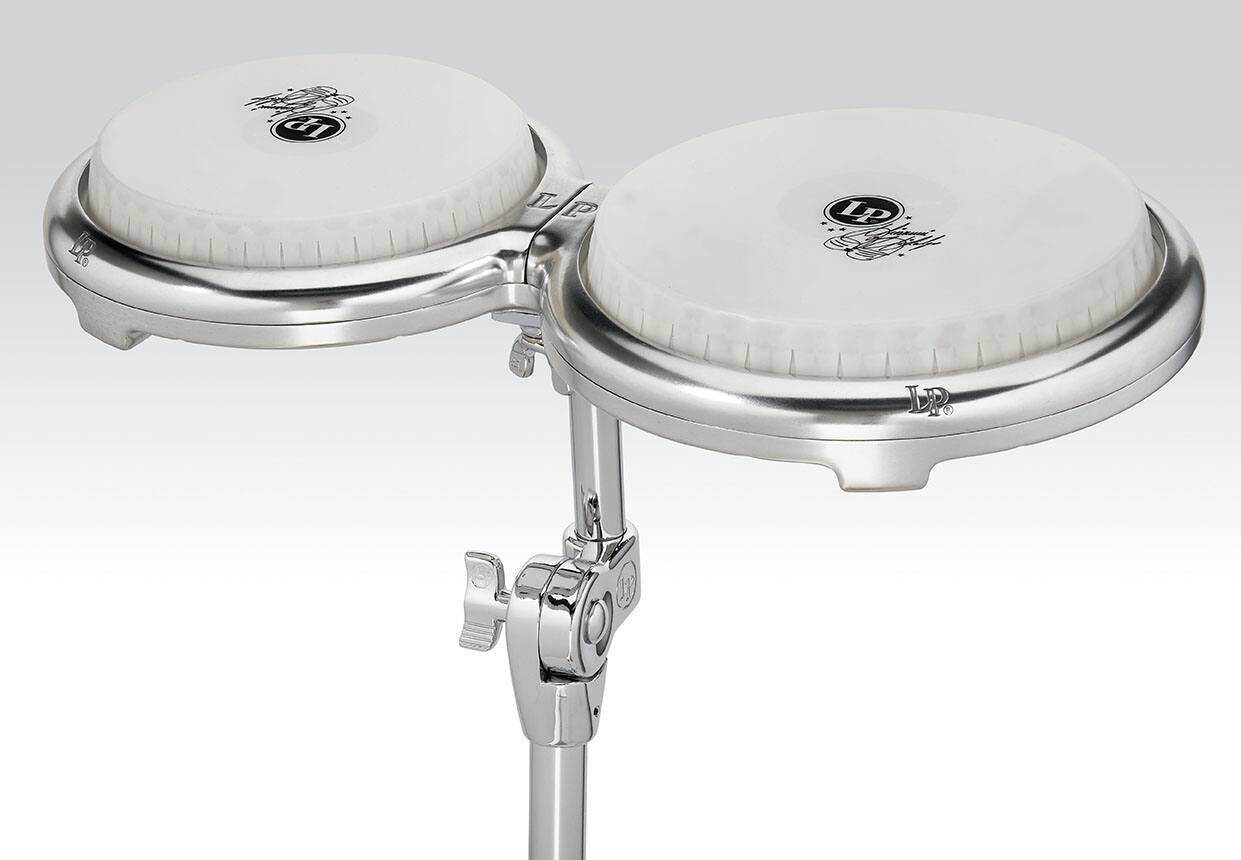 Angle. Latin Percussion - Giovanni 7-1/4" & 8-5/8" Bongos.