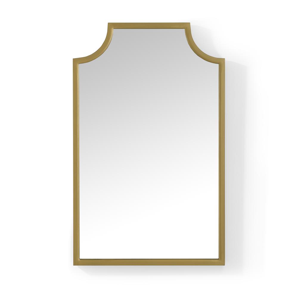 Left. Crosley Furniture - Aimee Mirror - Soft Gold.