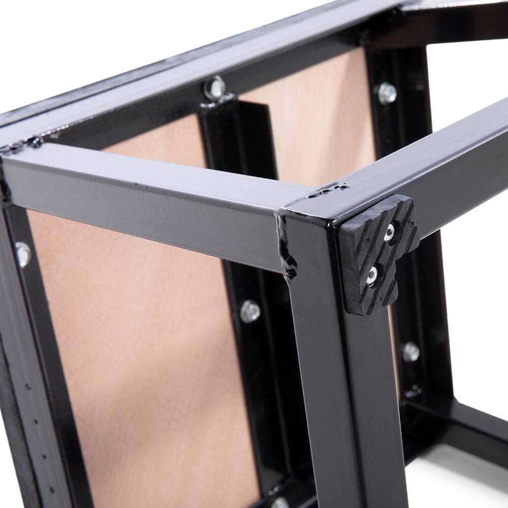 Alt View 4. Power Systems - Plyometric Jump Box  30" - Non-Slip Steel Frame Box for Home Gym Training - Black.