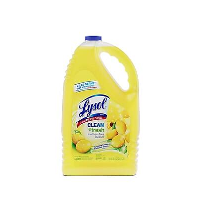 Lysol - Clean & Fresh Multi-Surface Cleaner, Sparkling Lemon & Sunflower Essence Scent, 144 oz. (3624177617) - Green-Yellow