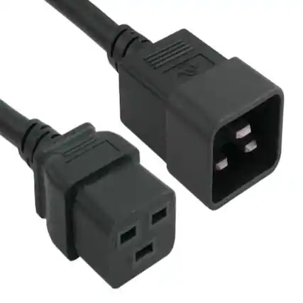 Front. Sanoxy - SANOXY Cables and Adapters; 6ft 14 AWG 15A 250V Power Cord (IEC320 C20 to IEC320 C19) - Black.