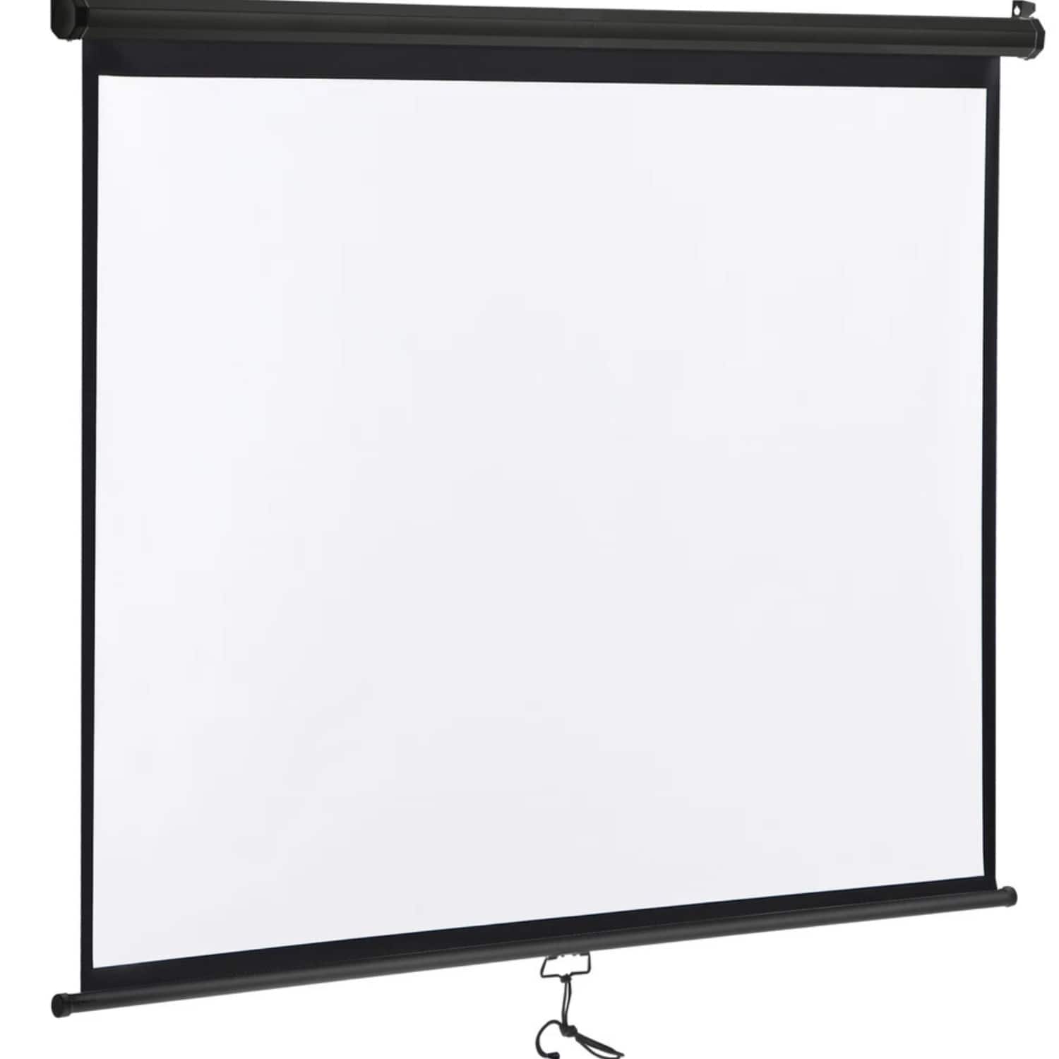 Home Collection - Manual Pull Down Projector Screen - 119 Inch-1:1 HD-Black
