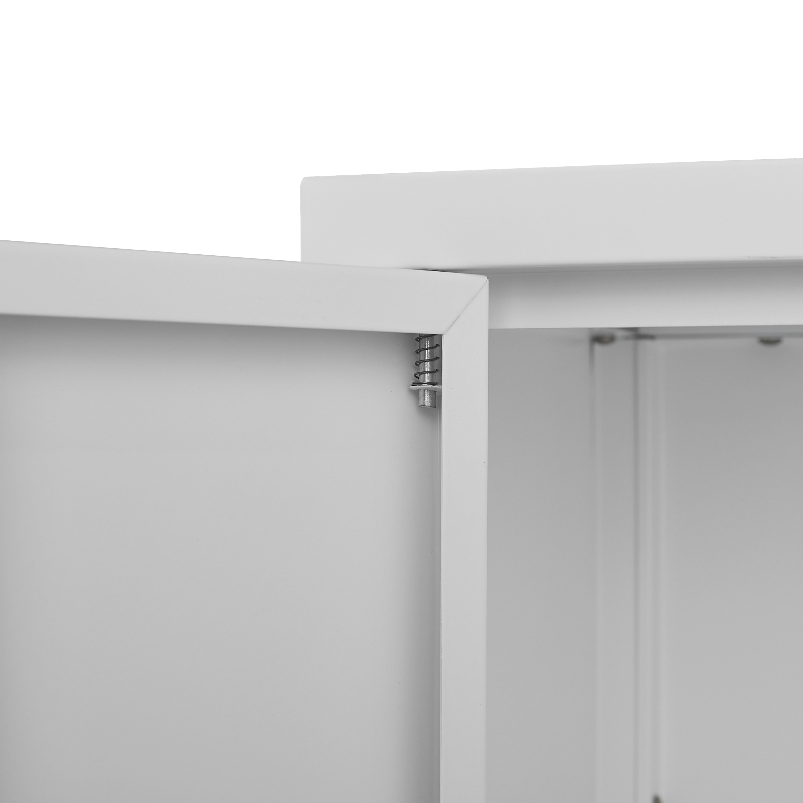 Alt View 1. TinyHomie - Modern Storage Cabinet with Adjustable Shelves Magnetic Door Stopper Aluminum Alloy Handles and Breathable Design.