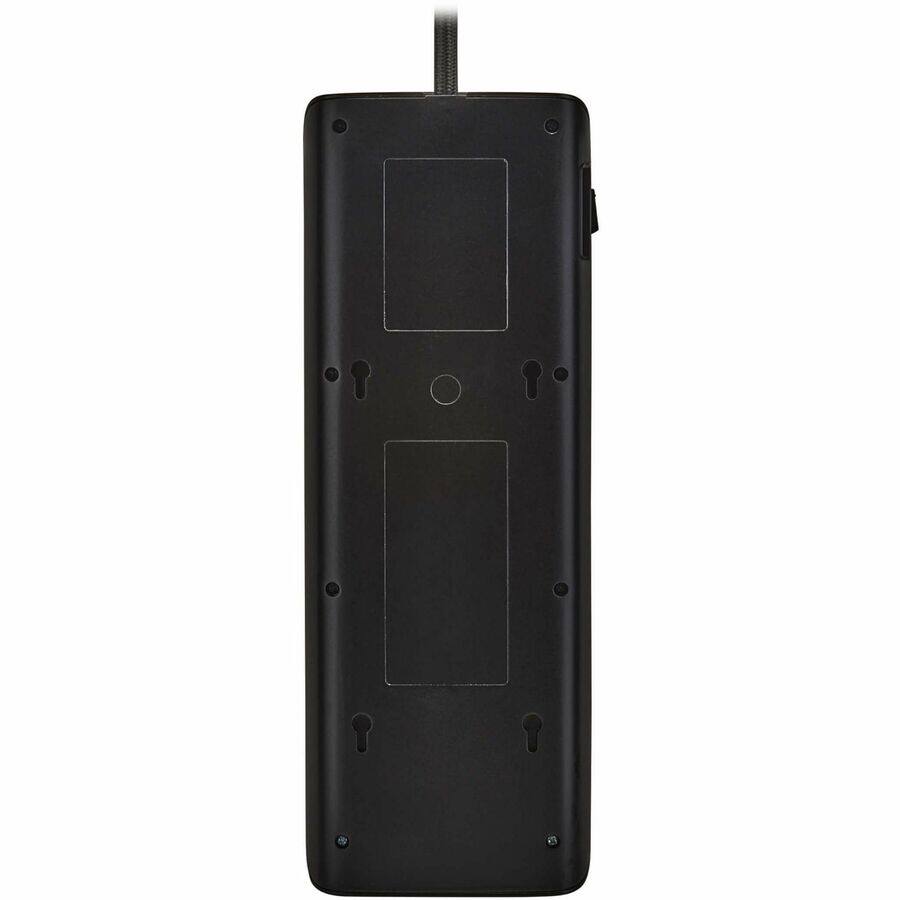 Alt View 8. Tripp Lite - Tripp Lite series Protect It! TLP118DBNET 11-Outlets Surge Suppressor/Protector - Household Electronic, Phone, Tablet - Black.