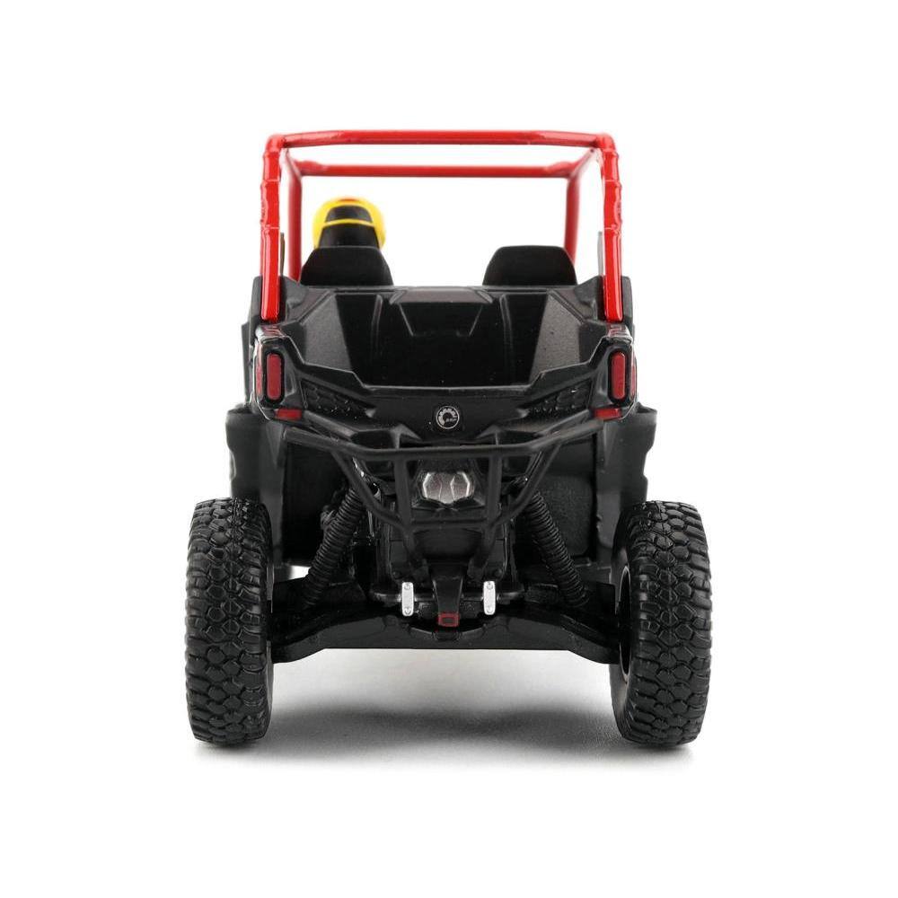 Alt View 1. BRP Models - Can-Am Maverick Sport XRC 1000R Red and Gray with Driver Figure 1/32 Diecast Model by BRP Models - Red and Gray.