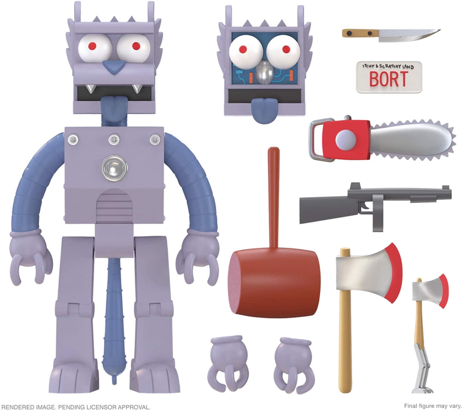 Super7 The Simpsons ULTIMATES! Wave 1 Robot Scratchy COLLECTIBLES