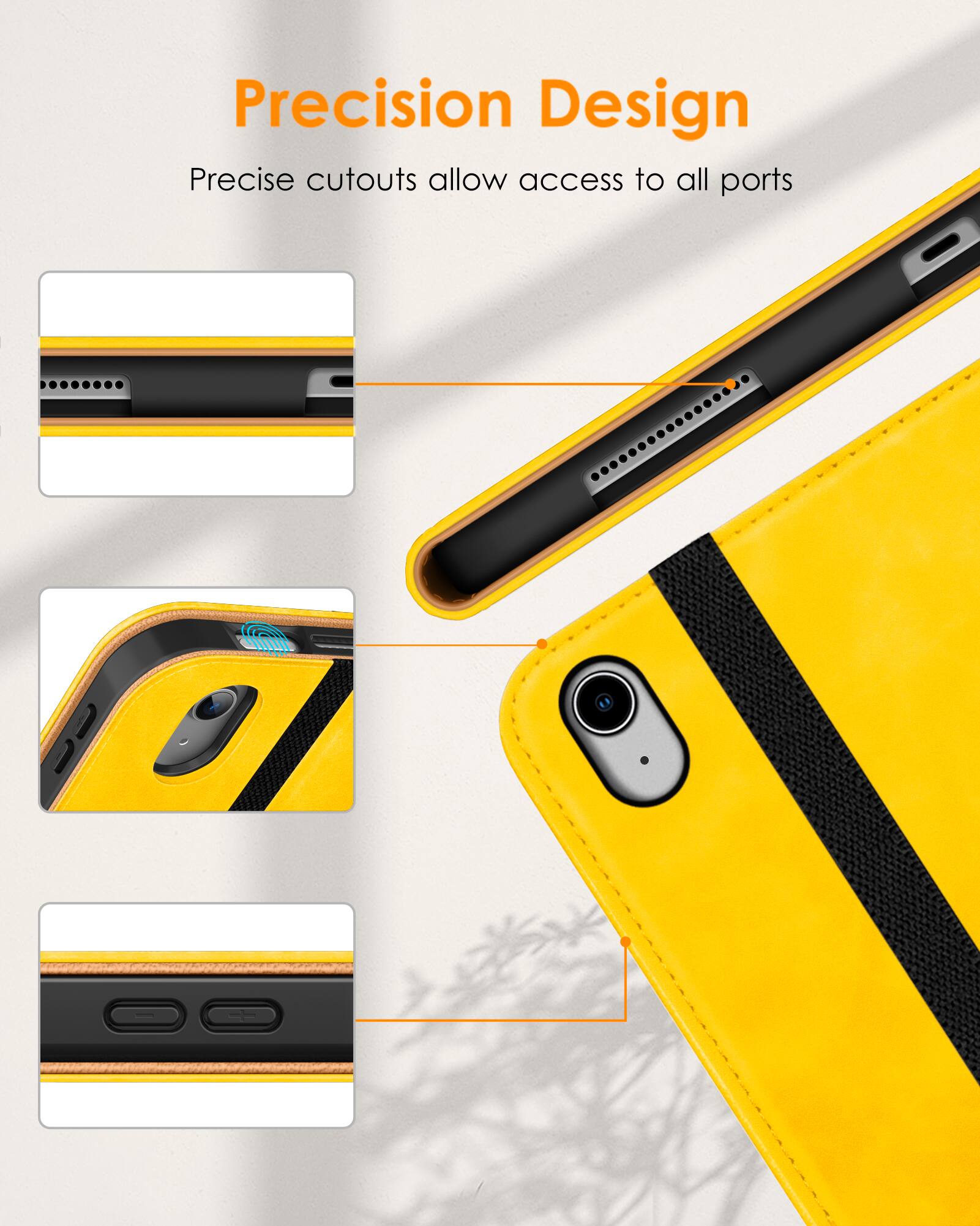 Precision Design  
Precise cutouts allow access to all ports