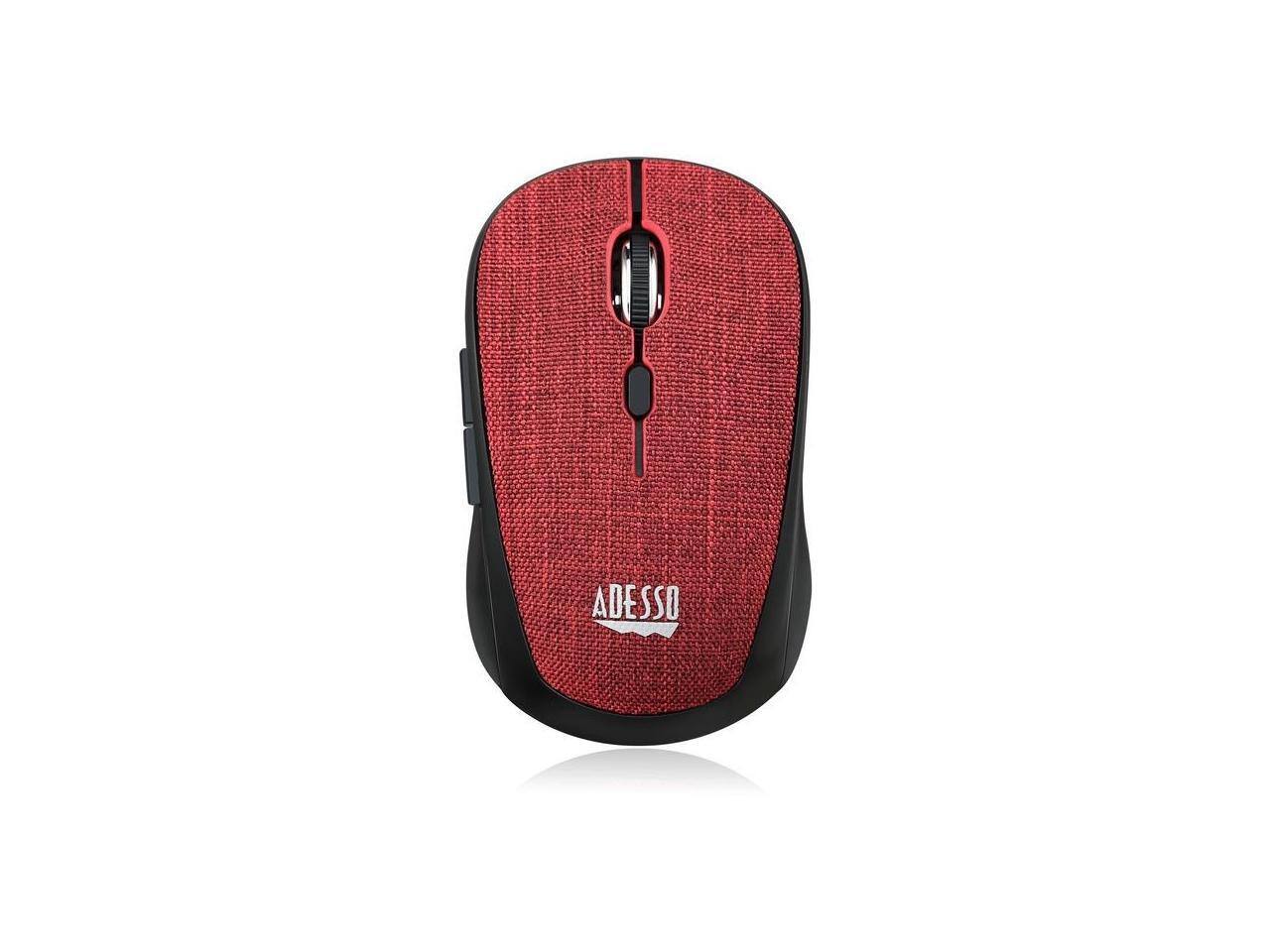 Alt View 9. Adesso - Adesso iMouse S80R Mini Wireless 5-Button Fabic Mouse Red - Red.