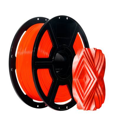 Front. Flashforge - HS PLA 3D Printer Filament-1.75mm-1kg (2.2 lbs) Spool - Orange.