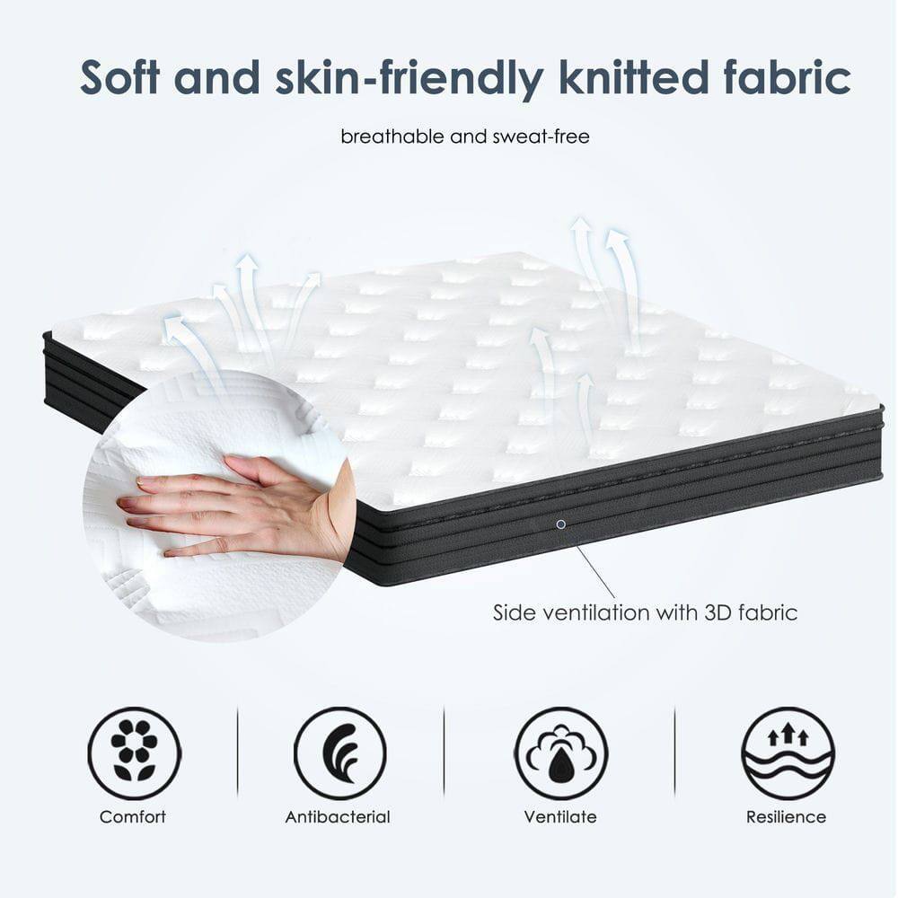 Soft and skin-friendly knitted fabric  
breathable and sweat-free  

Side ventilation with 3D fabric  

Comfort  
Antibacterial  
Ventilate  
Resilience