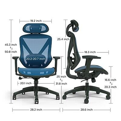 Staples Dexley Ergonomic Mesh Swivel Task Chair - Thumbnail 4