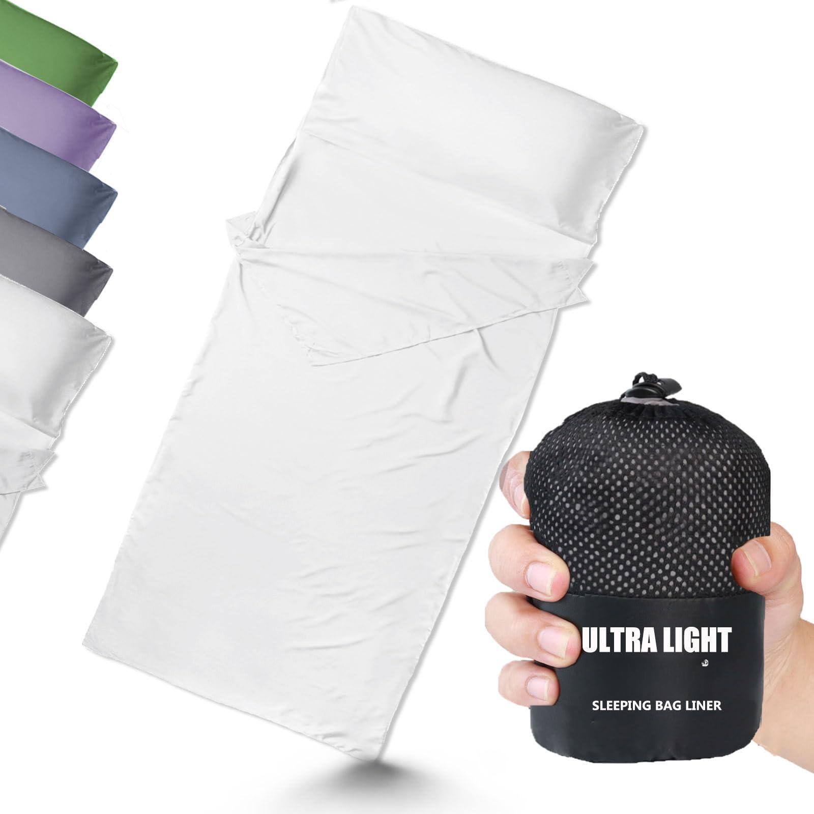 Dapper Styles Ultralight Sleeping Bag Liner Compact 3 Sizes Travel ...
