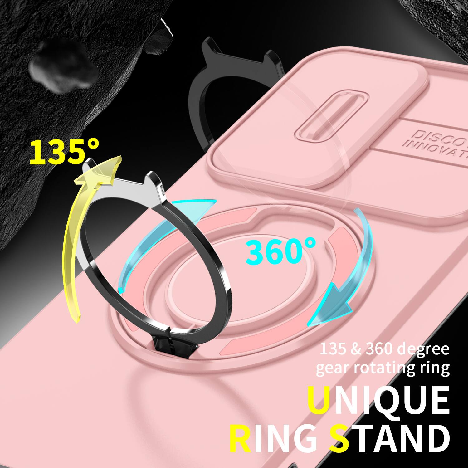 135
DISCO INNOVAT
360
135 & 360 degree gear rotating ring UNIQUE RING STAND