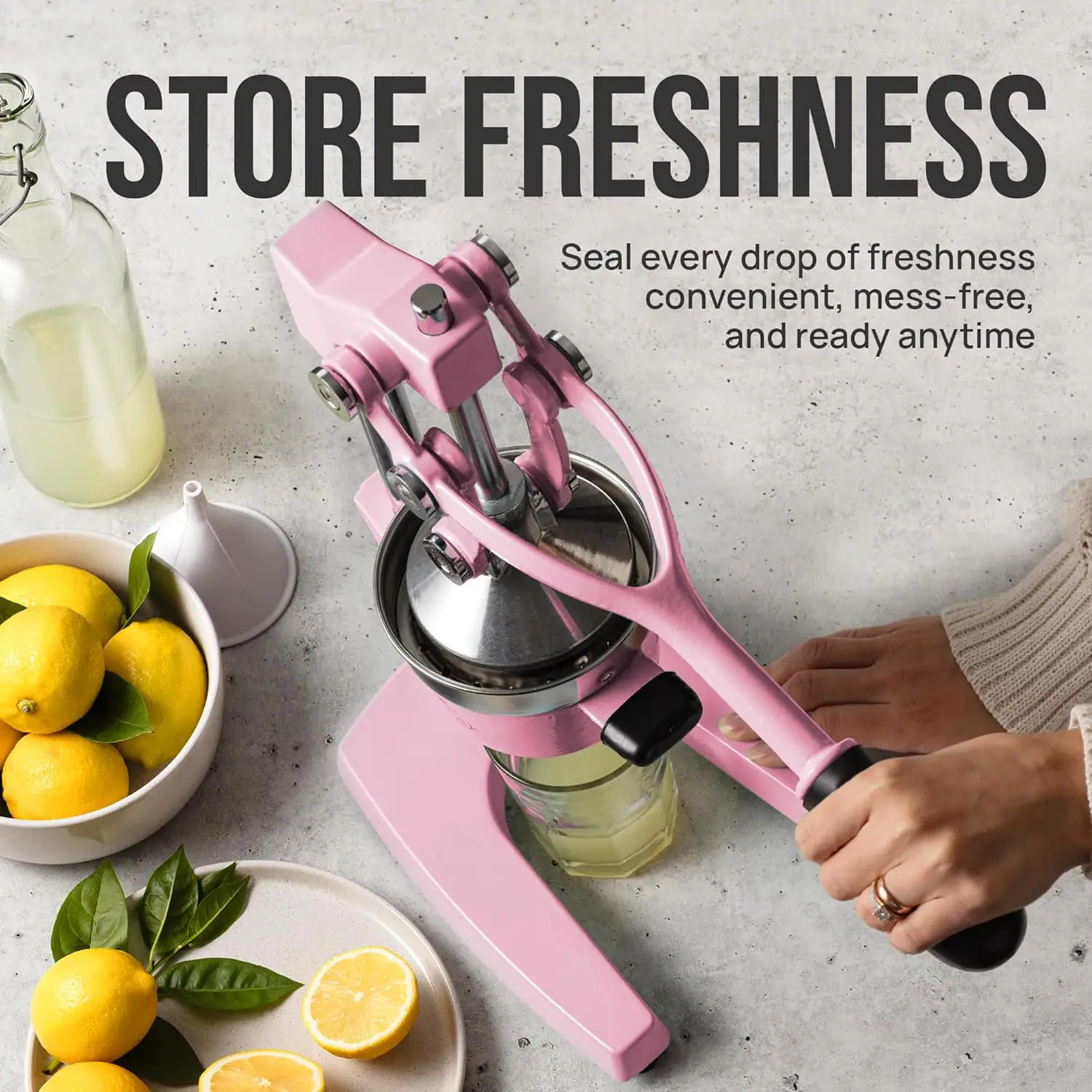 STORE FRESHNESS

Seal every drop of freshness convenient, mess-free, and ready anytime