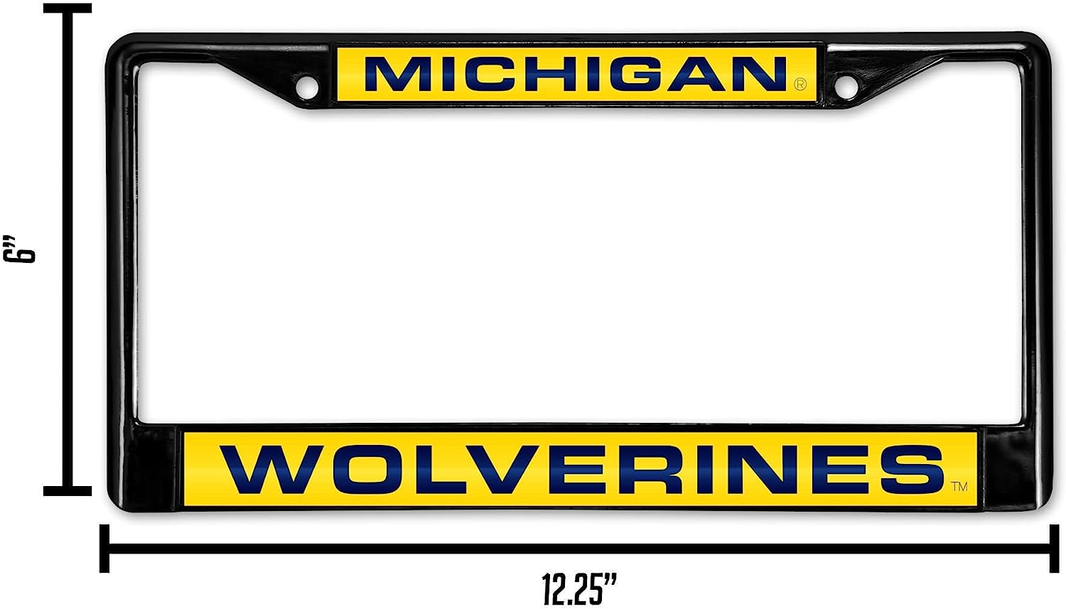 MICHIGAN  
WOLVERINES  

6"  
12.25"