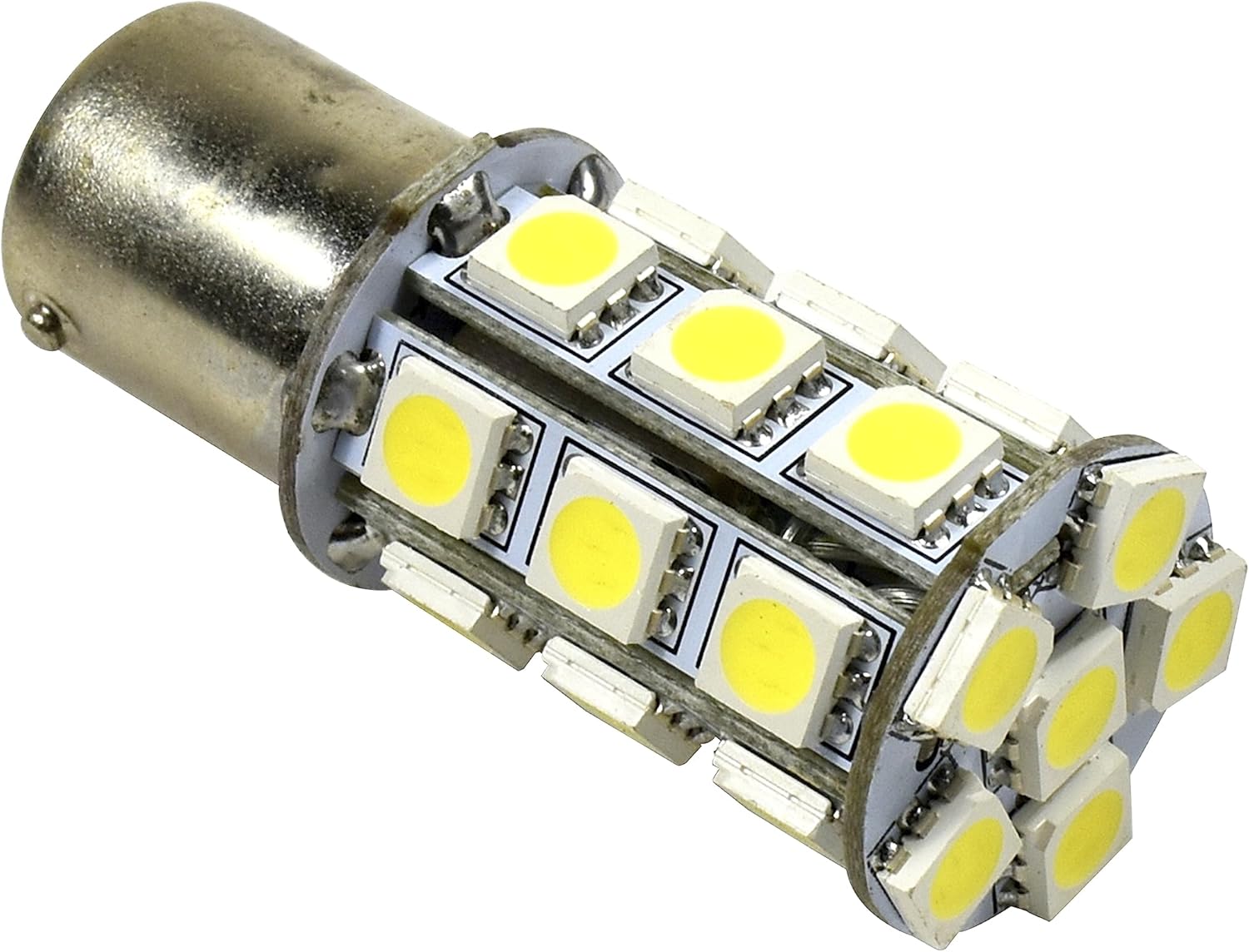 Alt View 5. HQRP - HQRP 2-Pack BA15s LED Bulbs Cool White 6300-7000K for John Deere AD2062R LA115 D130 X300 Gator.