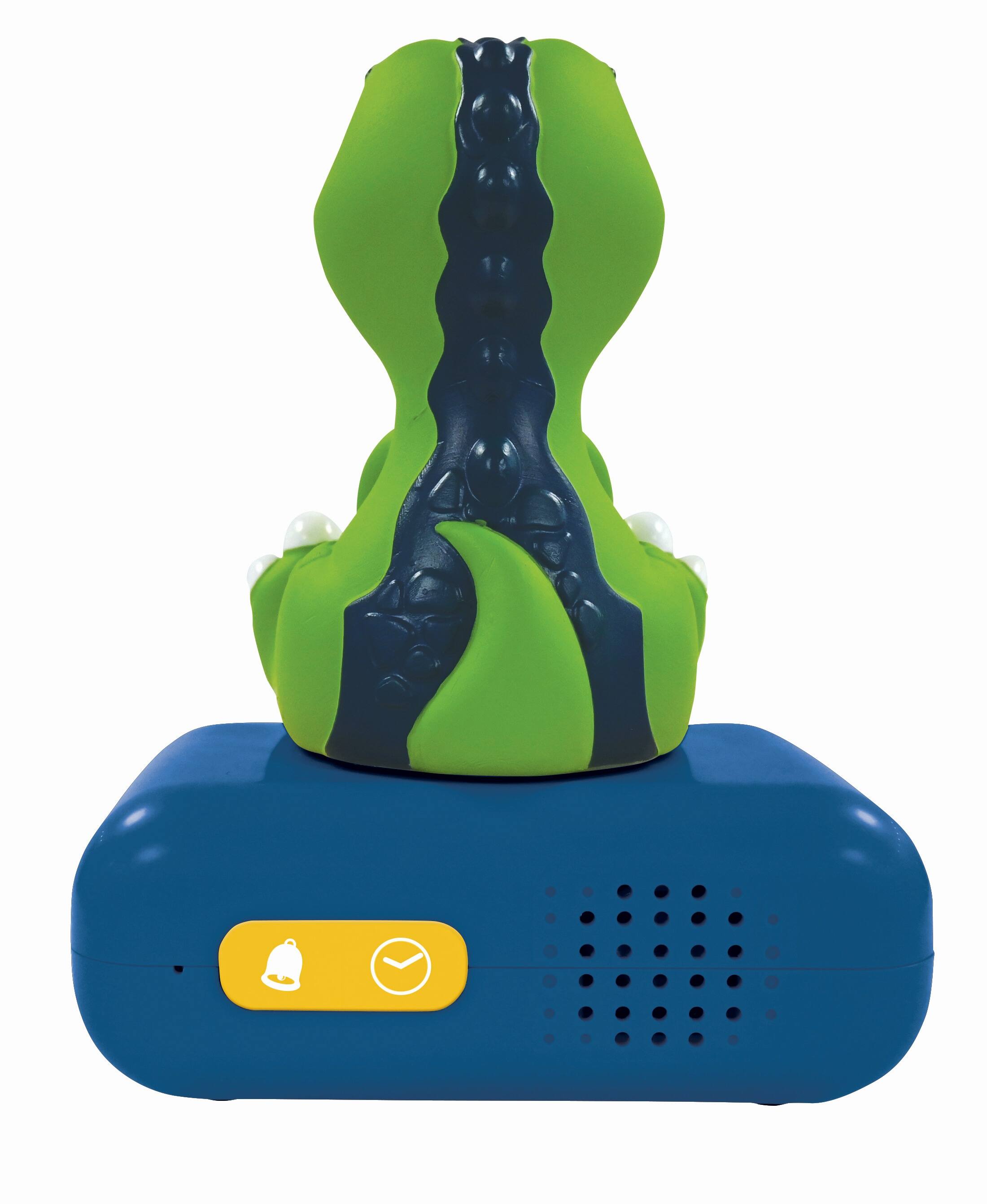 Alt View 2. Lexibook - Digital Alarm Clock with a 3D Dinosaur Night Light and Sound Effects - GREEN.