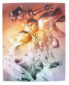 Toynk - Street Fighter V Versus Limited Edition 8x10 Inch Art Print by Rob Prior - Orange