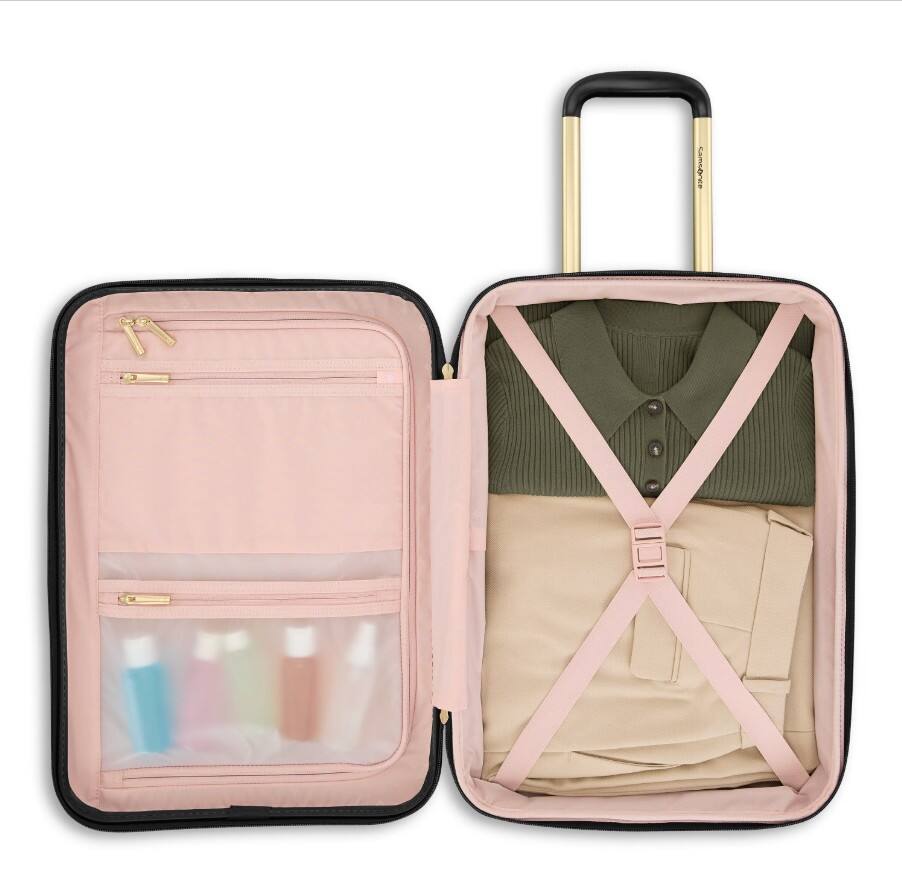 Angle. Samsonite - Samsonite Mobile Solution 2 Expandable Carry-On Spinner - BLACK.