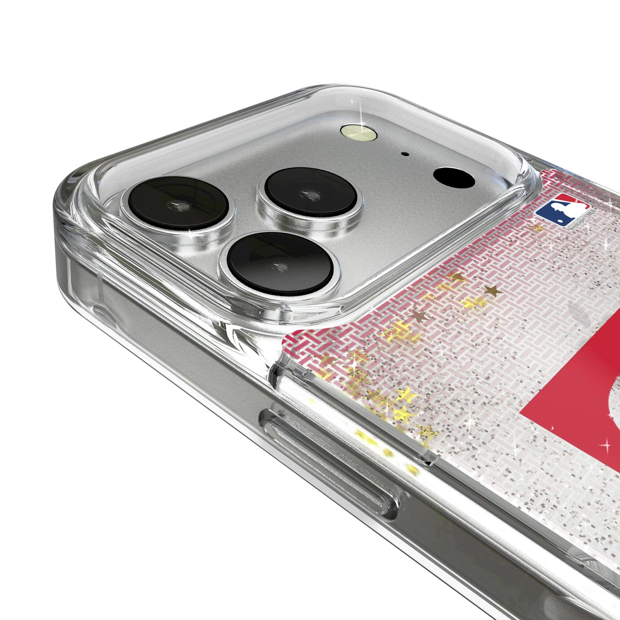 Alt View 2. Keyscaper - Texas Rangers Linen Logo iPhone Glitter Case - 13 - Multicolor.