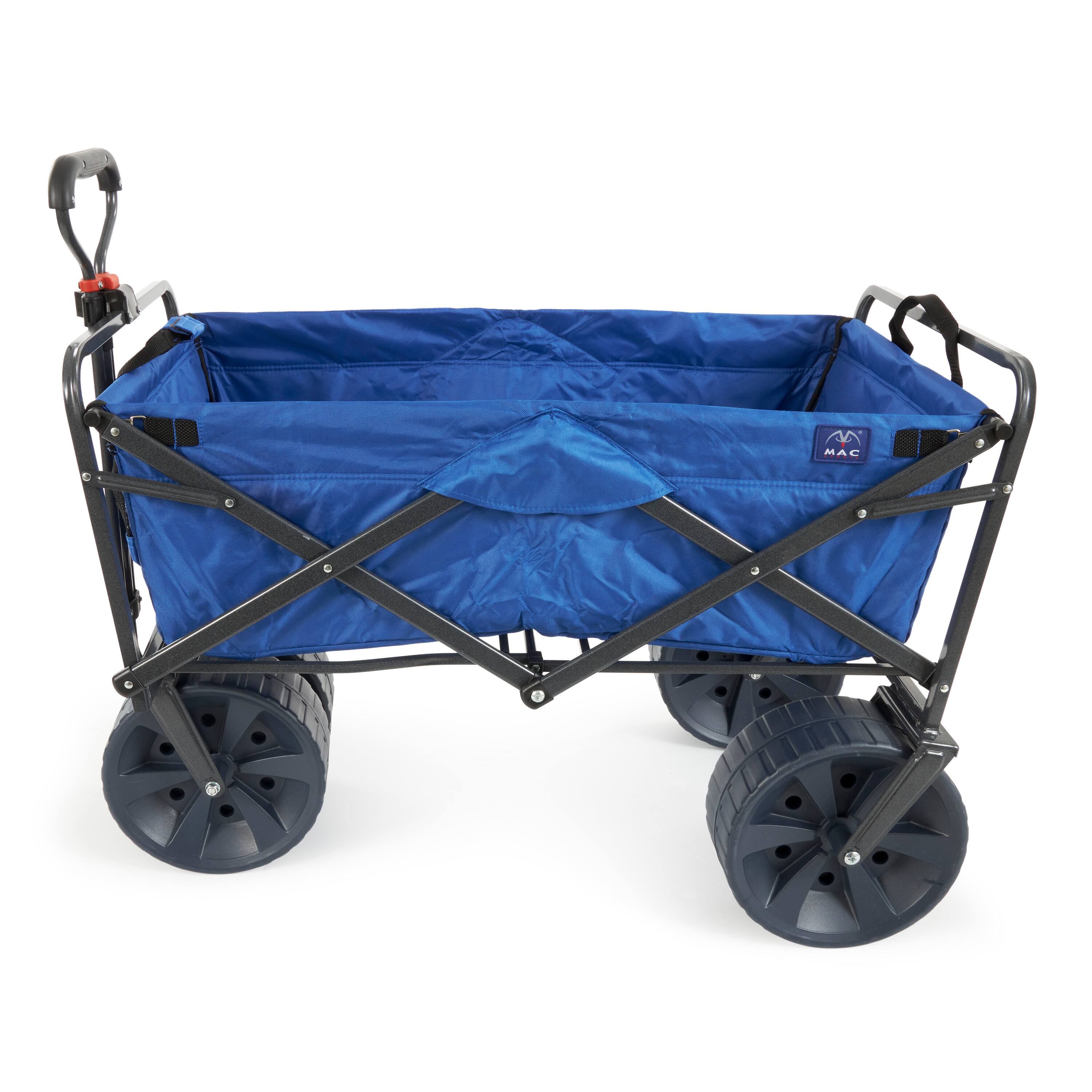Alt View 7. Mac Sports - Mac Sports Collapsible Folding All Terrain Outdoor Beach Utility Wagon Cart - Blue-Black.