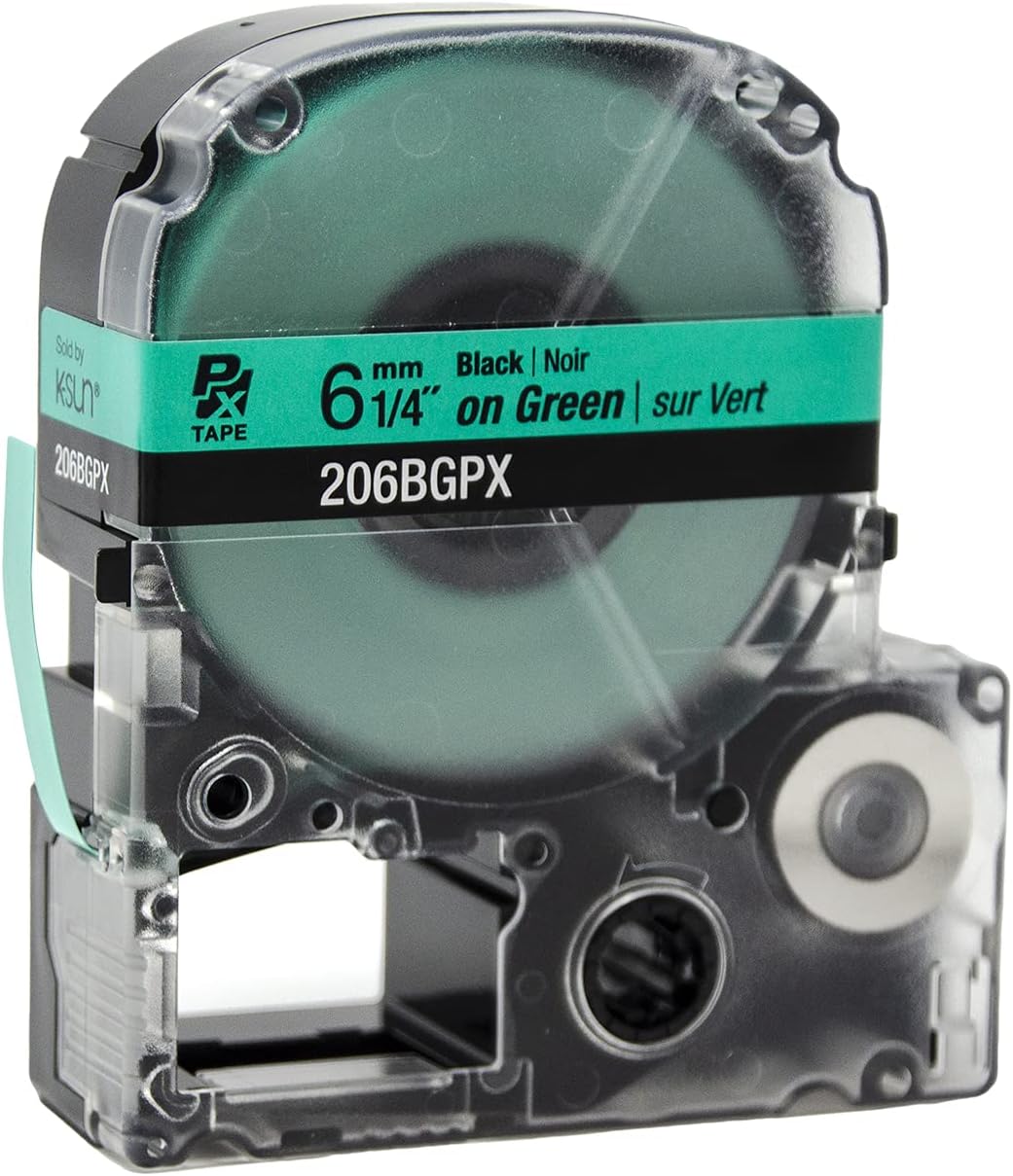 Sodby KSUN 206BGXP  
6 mm 1/4" Black on Green  
206BGXP