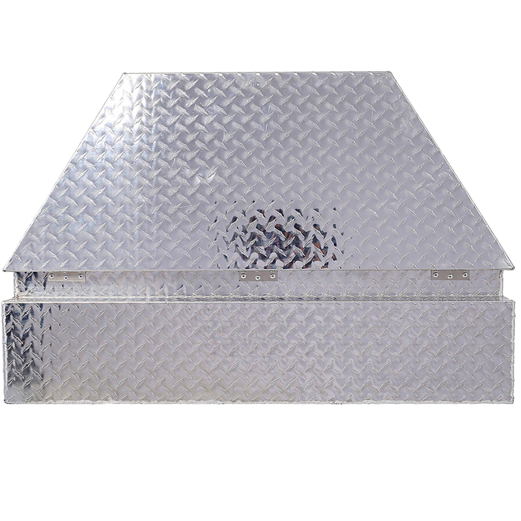 Alt View 3. Boyel Living - Silver 39x16.5x11.8-Inch Aluminum Heavy-Duty Truck Bed Underbody Tool Box.