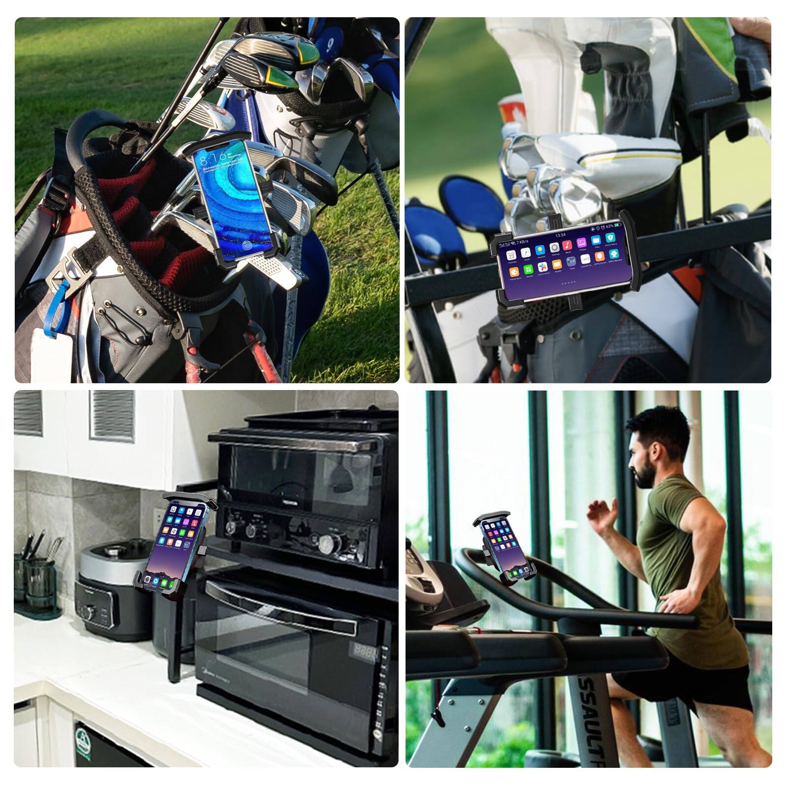 Sure, here is the corrected and grouped text from the image:

1. **Golf Cart:**
   - "Bounangiin"
   - "ASSAULT"

2. **Motorcycle:**
   - "2021 YAMAHA"
   - "00:00:00"
   - "00:00:00"
   - "00:00:00"

3. **Kitchen:**
   - "ASSAULT"

4. **Treadmill:**
   - "ASSAULT"